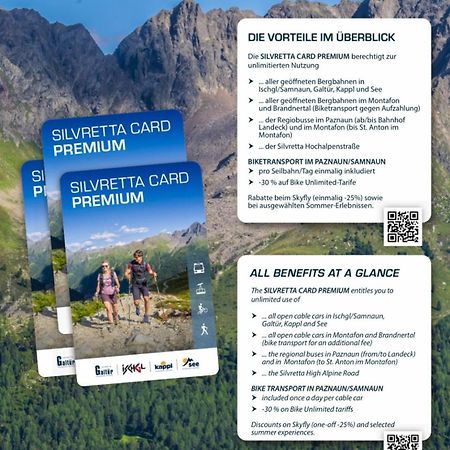 Apart Scharler Mit Silvretta Card See Extérieur photo