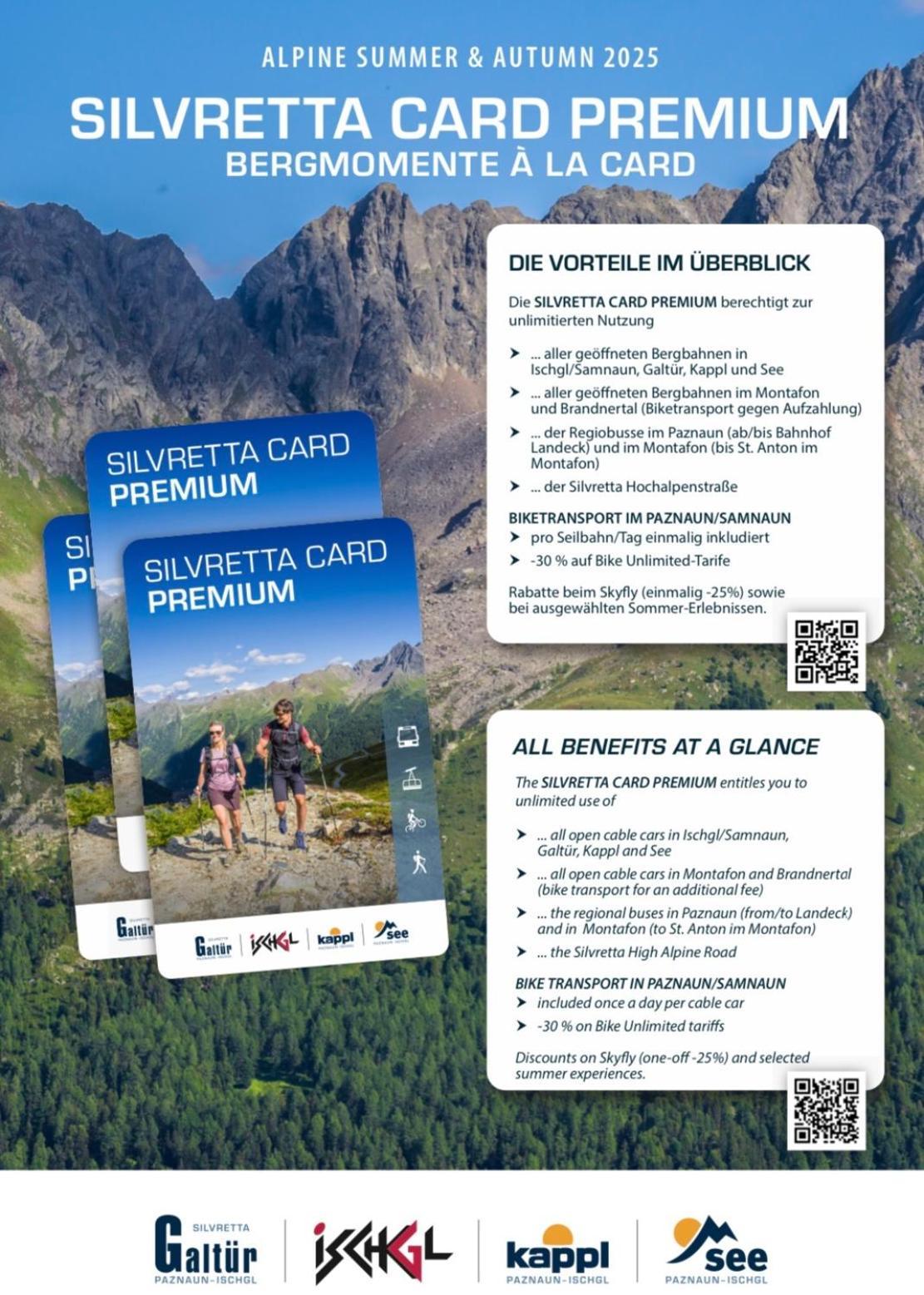 Apart Scharler Mit Silvretta Card See Extérieur photo